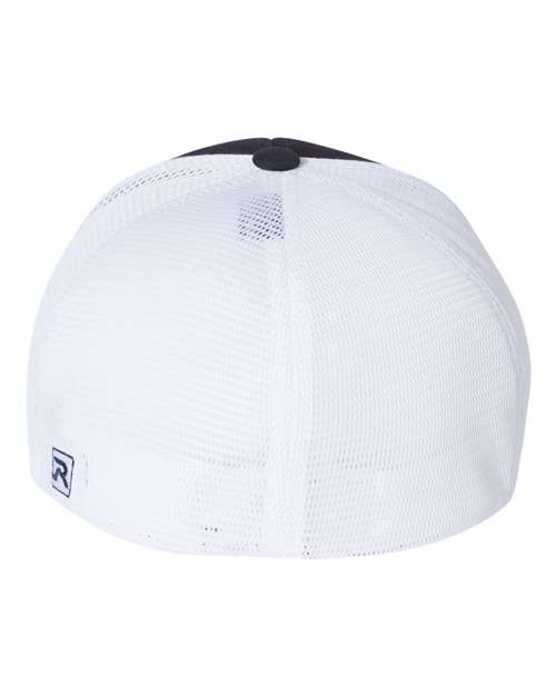 Richardson 172 Pulse Sportmesh R-Flex Cap #color_Navy/ White Split