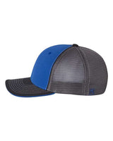 Richardson 172 Pulse Sportmesh R-Flex Cap #color_Royal/ Charcoal/ Black Tri
