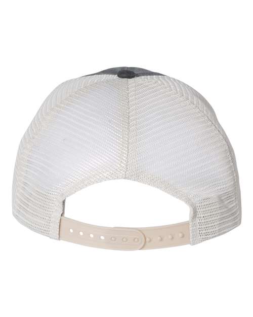 Valucap SP510 Pigment-Dyed Trucker Cap #color_Black/ Stone