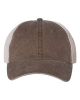 Valucap SP510 Pigment-Dyed Trucker Cap #color_Brown/ Stone