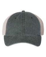 Valucap SP510 Pigment-Dyed Trucker Cap #color_Forest/ Stone