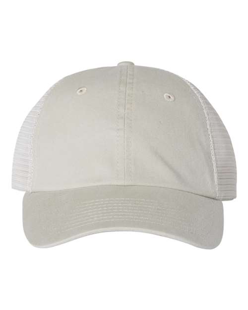 Valucap SP510 Pigment-Dyed Trucker Cap #color_Stone/ Stone