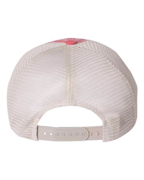 Valucap SP510 Pigment-Dyed Trucker Cap #color_Red/ Stone