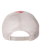 Valucap SP510 Pigment-Dyed Trucker Cap #color_Red/ Stone