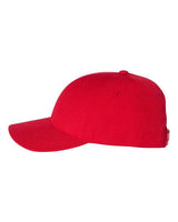 Yupoong 6789M Premium Curved Visor Snapback #color_RED