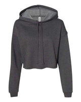 Bella + Canvas B7502 Ladies' Cropped Fleece Hoodie #color_DARK GRY HEATHER