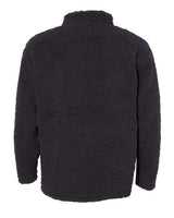 J America JA8454 Adult Epic Sherpa Quarter-Zip #color_BLACK