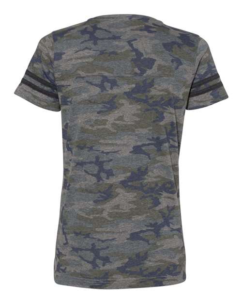 LAT 3537 Ladies' Football T-Shirt #color_VN CAMO/ VN SMK