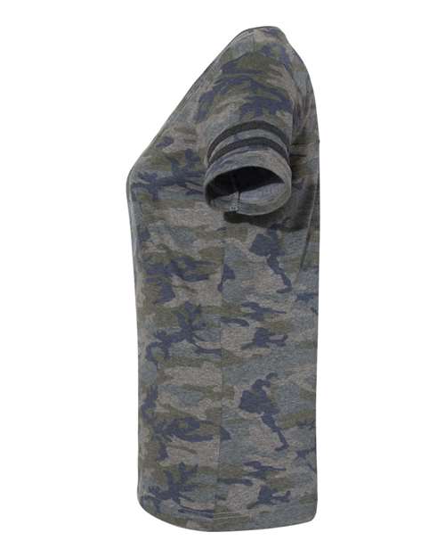 LAT 3537 Ladies' Football T-Shirt #color_VN CAMO/ VN SMK
