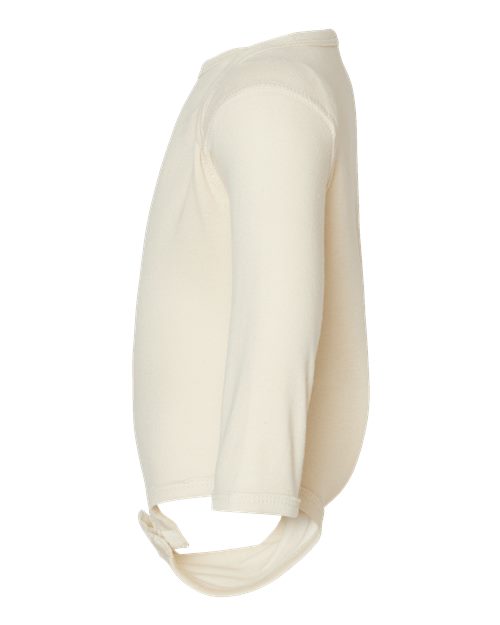 Rabbit Skins 4411 Infant Long-Sleeve Baby Rib Bodysuit #color_NATURAL