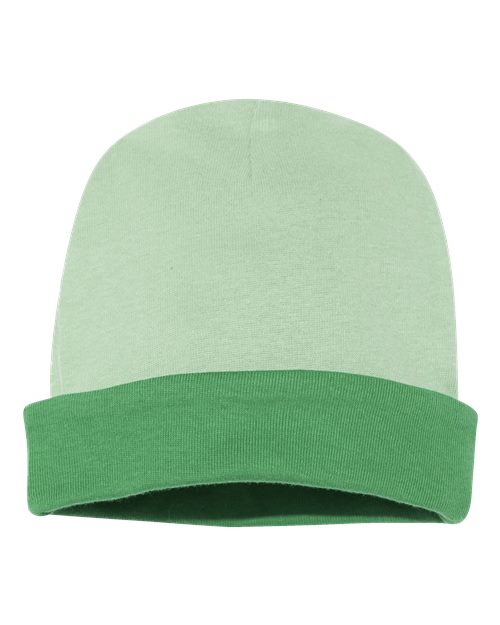 Rabbit Skins 4451 Infant Baby Rib Cap #color_MINT/ GRASS