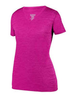 Augusta Sportswear 2902 Ladies' Shadow TonalHeather Short-Sleeve Training T-Shirt #color_POWER PINK
