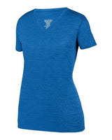 Augusta Sportswear 2902 Ladies' Shadow TonalHeather Short-Sleeve Training T-Shirt #color_ROYAL