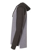 LAT 6917 Men's Hooded Raglan Long Sleeve Fine Jersey T-Shirt #color_GRN HT/ V SMK/BK