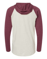 LAT 6917 Men's Hooded Raglan Long Sleeve Fine Jersey T-Shirt #color_NT HT/ V BRG/ NT