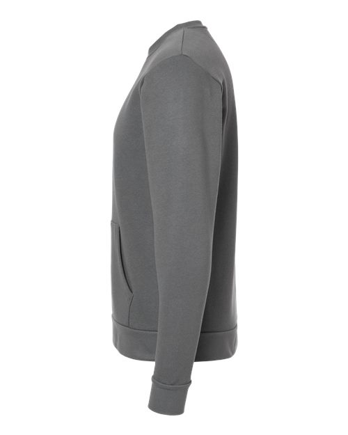 Next Level 9001 Unisex Long Sleeve Crew with Pocket #color_HEAVY METAL