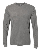 Next Level 6411 Unisex Sueded Long-Sleeve Crew #color_DARK HTHR GRAY