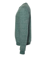 Jerzees 91MR Adult Snow Heather French Terry Crewneck Sweatshirt #color_FRST GRN SNW HTH