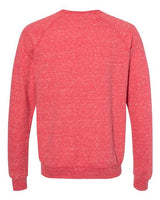 Jerzees 91MR Adult Snow Heather French Terry Crewneck Sweatshirt #color_RED SNOW HEATHER