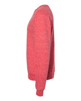 Jerzees 91MR Adult Snow Heather French Terry Crewneck Sweatshirt #color_RED SNOW HEATHER