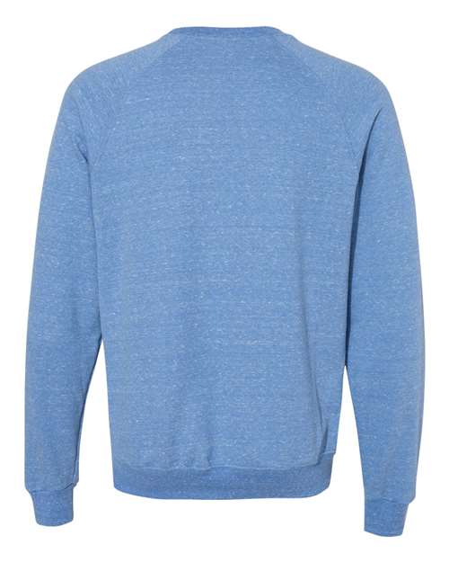 Jerzees 91MR Adult Snow Heather French Terry Crewneck Sweatshirt #color_ROYAL SNOW HTHR