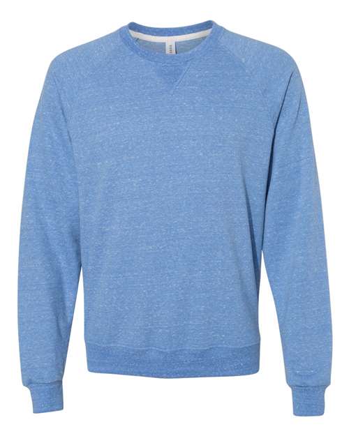 Jerzees 91MR Adult Snow Heather French Terry Crewneck Sweatshirt #color_ROYAL SNOW HTHR