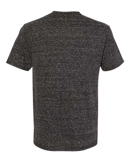 Jerzees 88MR Adult Snow Heather T-Shirt #color_BLK INK SNOW HTH