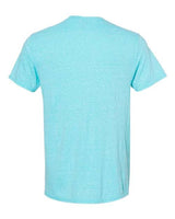 Jerzees 88MR Adult Snow Heather T-Shirt #color_CARBN BLU SNW HT