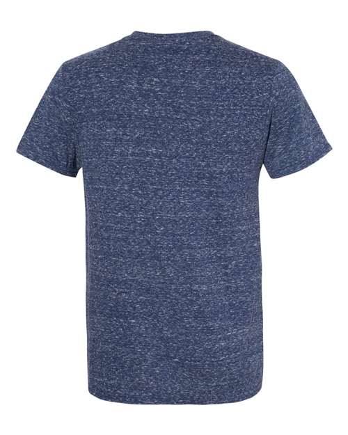 Jerzees 88MR Adult Snow Heather T-Shirt #color_NAVY SNOW HEATHR