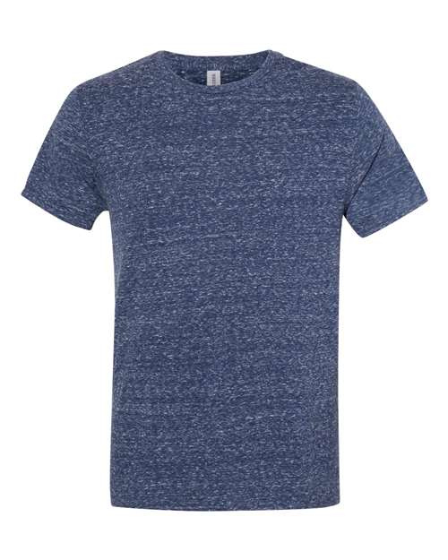 Jerzees 88MR Adult Snow Heather T-Shirt #color_NAVY SNOW HEATHR