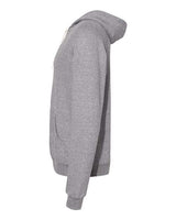 Jerzees 90MR Adult Snow Heather Raglan Hooded Sweatshirt #color_CHARCL SNOW HTH