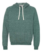 Jerzees 90MR Adult Snow Heather Raglan Hooded Sweatshirt #color_FRST GRN SNW HTH