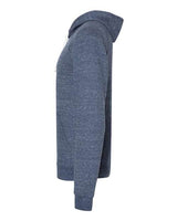 Jerzees 90MR Adult Snow Heather Raglan Hooded Sweatshirt #color_NAVY SNOW HEATHR