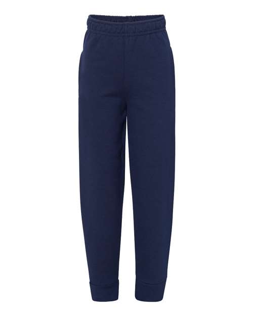 Jerzees 975YR Youth Nublend Youth Fleece Jogger #color_J NAVY