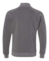 J America JA8869 Adult Triblend Fleece Quarter-Zip #color_SMOKE TRIBLEND