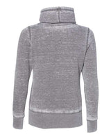 J America JA8930 Ladies' Zen Fleece Cowl Neck #color_CEMENT