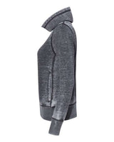 J America JA8930 Ladies' Zen Fleece Cowl Neck #color_DARK SMOKE