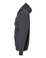 J America JA8821 Adult Premium Full-Zip Fleece Hooded Sweatshirt #color_CHARCOAL