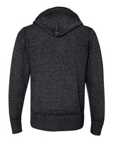 J America JA8916 Adult Vintage Zen Full-Zip Fleece Hooded Sweatshirt #color_TWISTED BLACK