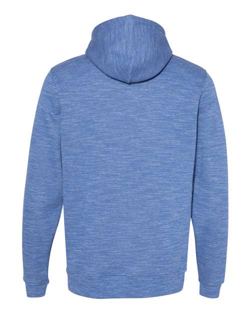 J America JA8677 Adult Melange Fleece Pullover Hooded Sweatshirt #color_ROYAL