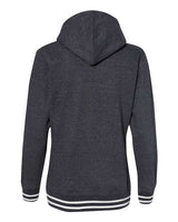 J America JA8651 Ladies' Relay Hooded Sweatshirt #color_BLACK