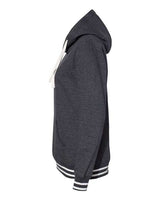 J America JA8651 Ladies' Relay Hooded Sweatshirt #color_BLACK