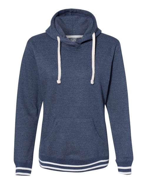 J America JA8651 Ladies' Relay Hooded Sweatshirt #color_NAVY