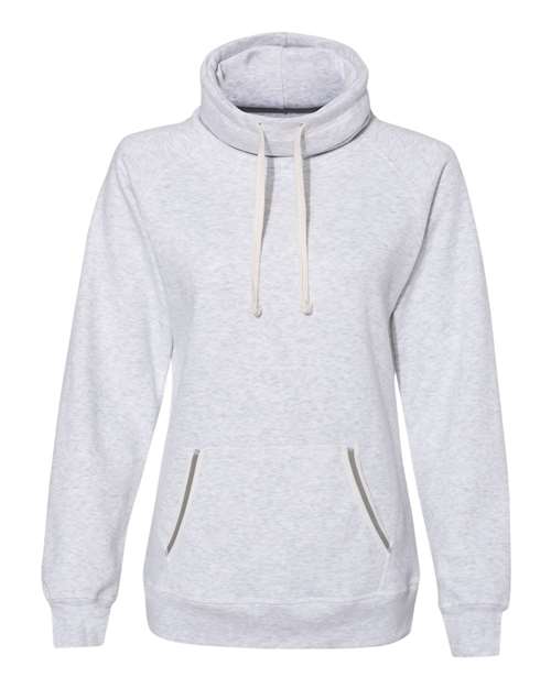 J America JA8653 Ladies' Relay Cowl Neck #color_ASH