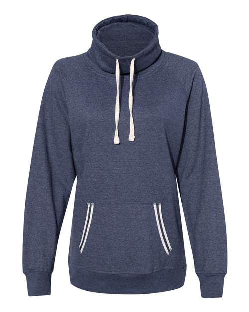 J America JA8653 Ladies' Relay Cowl Neck #color_NAVY