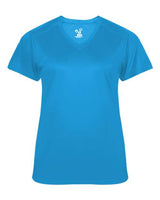 Badger 4062 Ultimate SoftLock Women's V-Neck T-Shirt #color_Electric Blue
