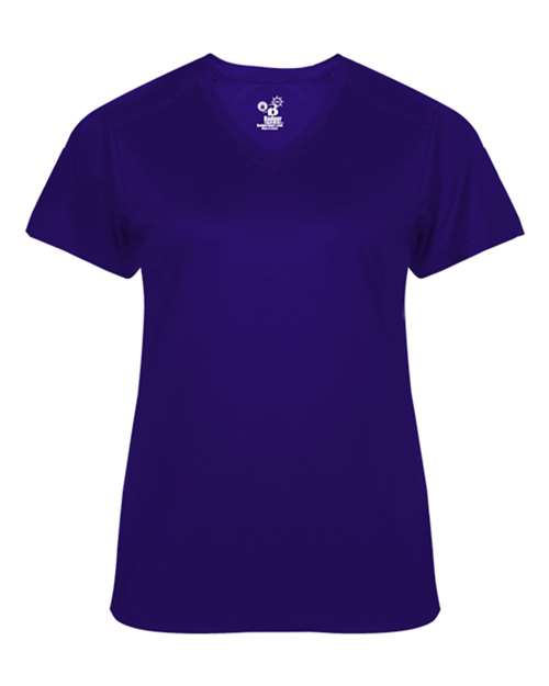Badger 4062 Ultimate SoftLock Women's V-Neck T-Shirt #color_Purple