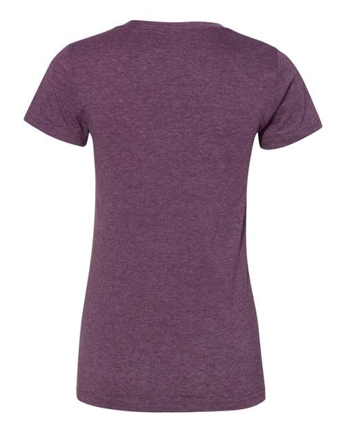 American Apparel BB301W Ladies' Poly-Cotton Short-Sleeve Crewneck #color_HEATHER PLUM
