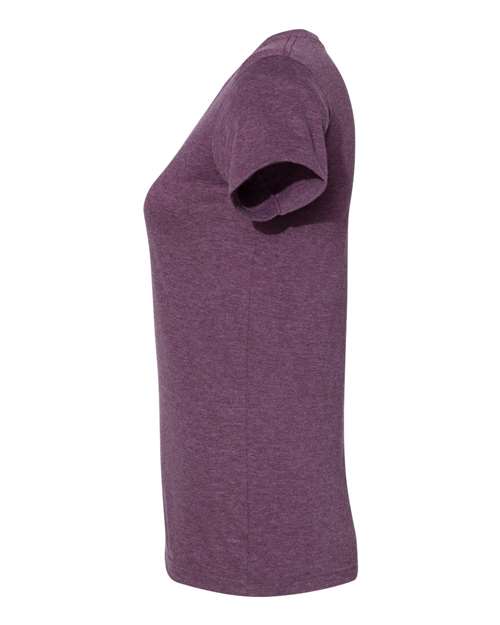 American Apparel BB301W Ladies' Poly-Cotton Short-Sleeve Crewneck #color_HEATHER PLUM