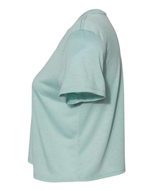 Bella + Canvas B8882 Ladies' Flowy Cropped T-Shirt #color_DUSTY BLUE